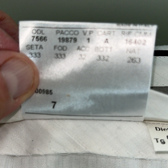 Canali Dress Pants Like New, Size 40” Waist and 33” Inseam.100% Wool, Navy Blue - Picture 16 of 16